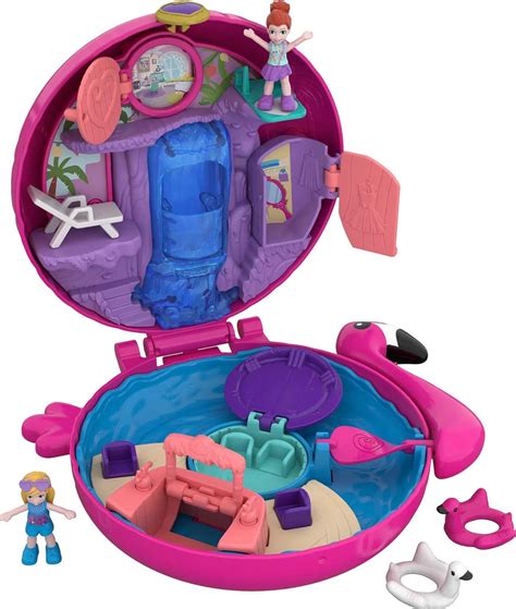 Polly Pocket Big Pocket Flamingo Floatie Compact Multicolor, Playsets - Amazon Canada