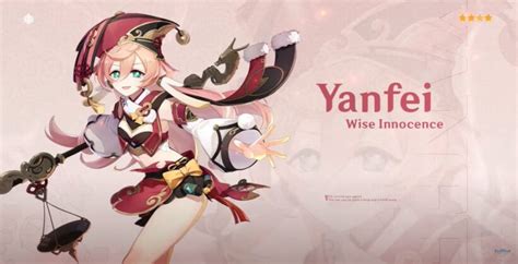 Genshin Impact Yanfei banner - Touch, Tap, Play