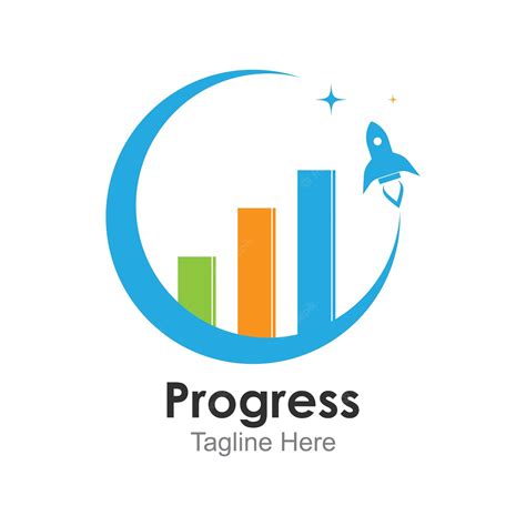 Premium Vector | Rocket progress logogood progress logo vector icon illustration