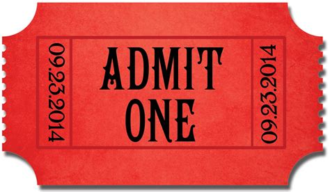 PNG Tickets Admit One Transparent Tickets Admit One.PNG Images. | PlusPNG
