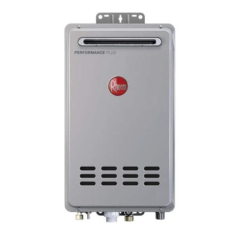 Rheem Performance Plus 9.5 GPM Natural Gas Outdoor Tankless Water ...