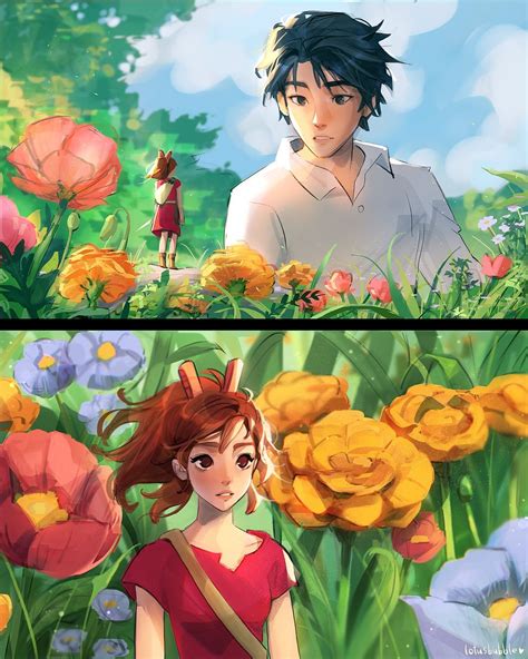 Arrietty & Sho [@lotusbubbleart] : r/SaltsAnime