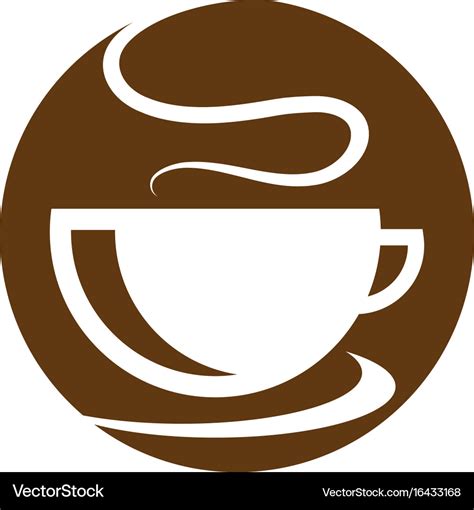 Coffee cup logo template icon design Royalty Free Vector