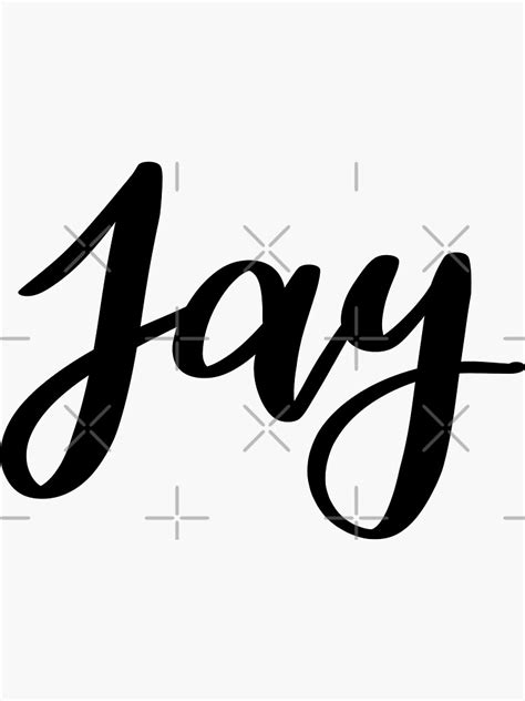 "Jay" Sticker for Sale by ellietography | Redbubble