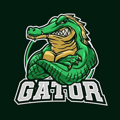 Premium Vector | Angry Gator Mascot Logo Illustration