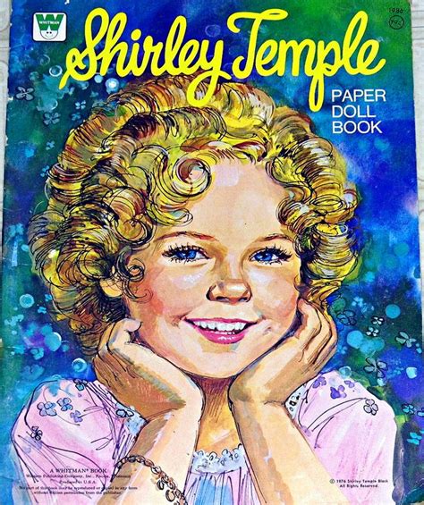 Vintage Shirley Temple Paper Doll Book By Whitman, Copyright 1976. Paper Dolls Book, Vintage ...