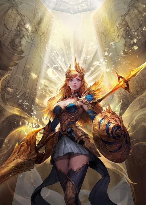 Valkyrie illust by byung joon lee | Design de personagens de fantasia, Fantasy artwork, Dark ...