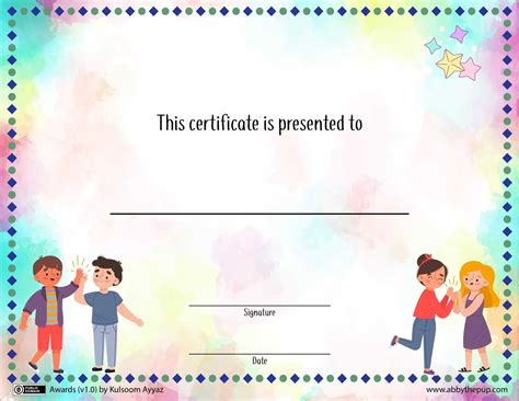 Custom Award Certificate Template | Free Printable Papercraft Templates