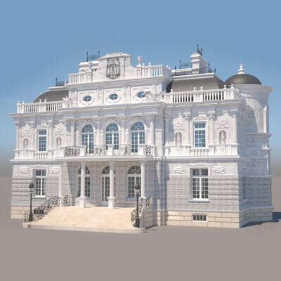 Castle mansion - 3D Model by ferhatkose19