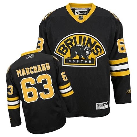 Brad Marchand Reebok Boston Bruins Authentic Black Third NHL Jersey