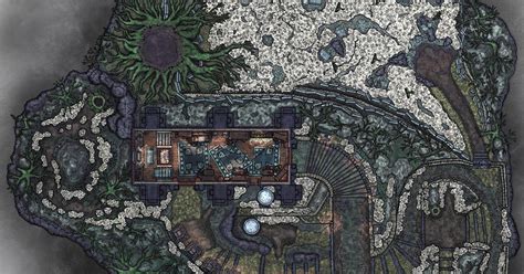 The Hunter's Dream top down tabletop map I made : bloodborne D D Maps, Fantasy Castle ...