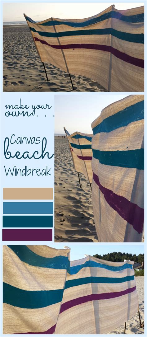 Make Your Own Canvas Beach Windbreak | Make Something Daily