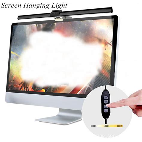 E-Reading Cold Warm Colors LED Light Screen Monitor Lamp With 10Gear,USB Control Laptop Lamp for ...