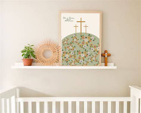 He is Risen Easter Print Quote Easter Print Easter Decor - Etsy