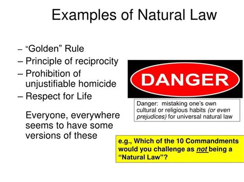 PPT - Today’s Assignment: Natural Law PowerPoint Presentation - ID:1410398