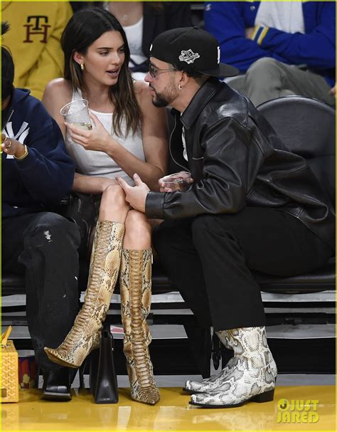 Kendall Jenner & Bad Bunny Sit Courtside at Lakers Playoff Game in Los Angeles: Photo 4933180 ...