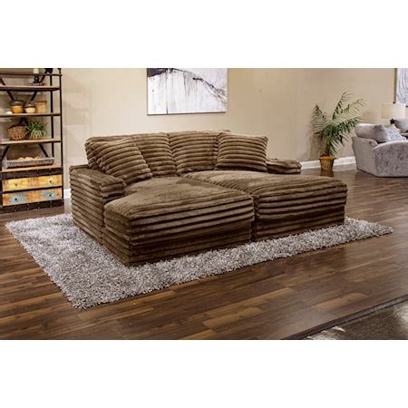 Jackson Furniture Comfrey 304576-1998-09x1+304575-1998-09x1 Casual 2-Piece Sectional Pit Chaise ...