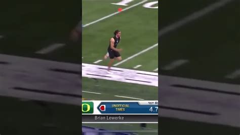 Justin Herbert 40 yard dash - YouTube