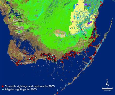 American Alligator Habitat Map