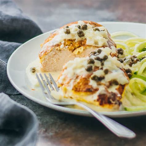 Chicken With Creamy Lemon Caper Sauce - Savory Tooth