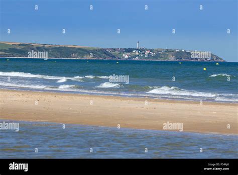 Cap Gris Nez" (literally "Grey Nose Cape) viewed from the beach of ...