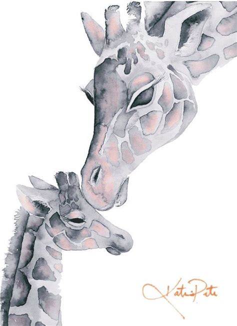 Image result for giraffe and baby drawing Giraffe Drawing, Giraffe Art ...