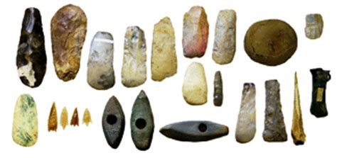 Stone Age: Tools and implements (tools of Paleolithic age, Mesolithic age, Neolithic age ...