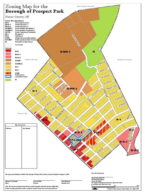 Prospect Park Zoning Map | PDF