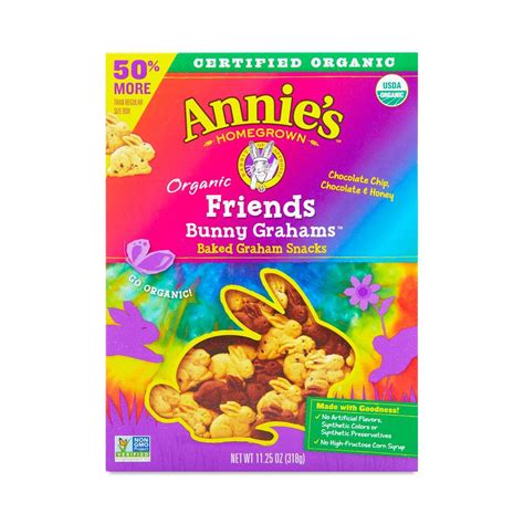 Annie's Organic Friends Bunny Graham Crackers - Thrive Market