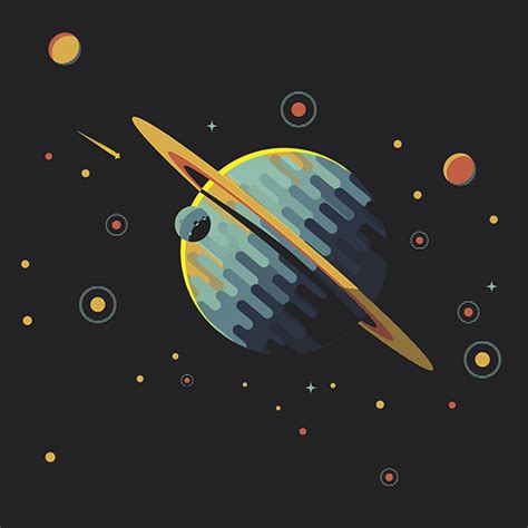 Illustration galaxy vector :: Behance