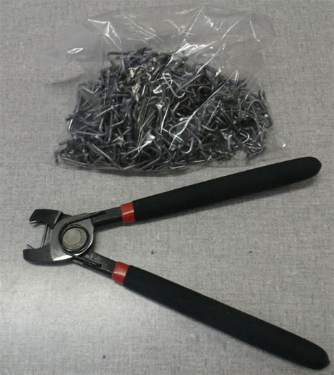 Hog Ring Pliers and a Bag of Hog Rings About 400 Pieces for Auto ...