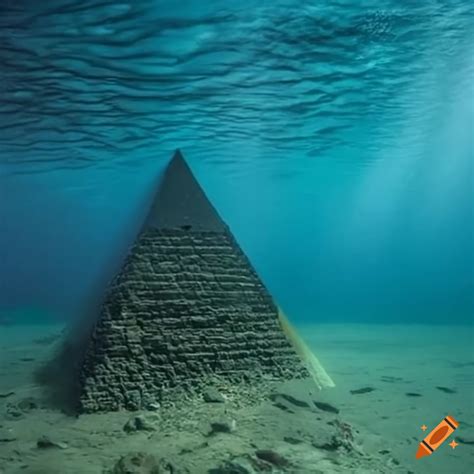 Underwater pyramids on Craiyon