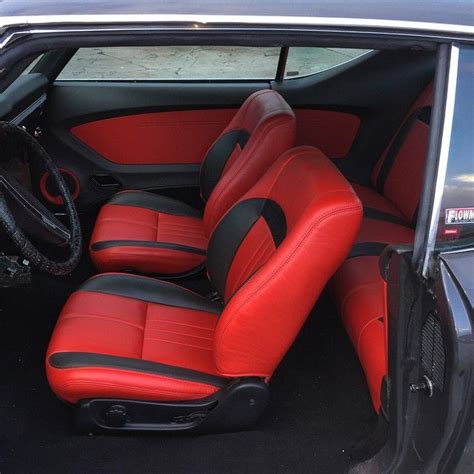 69 chevelle red and black interior. fesler door panels custom | Camaro interior, Custom camaro ...