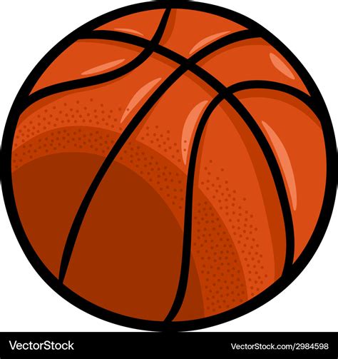 Basketball ball cartoon clip art Royalty Free Vector Image