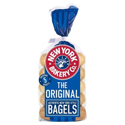 New York Bakery Co. Plain Bagels 5 per pack from Ocado