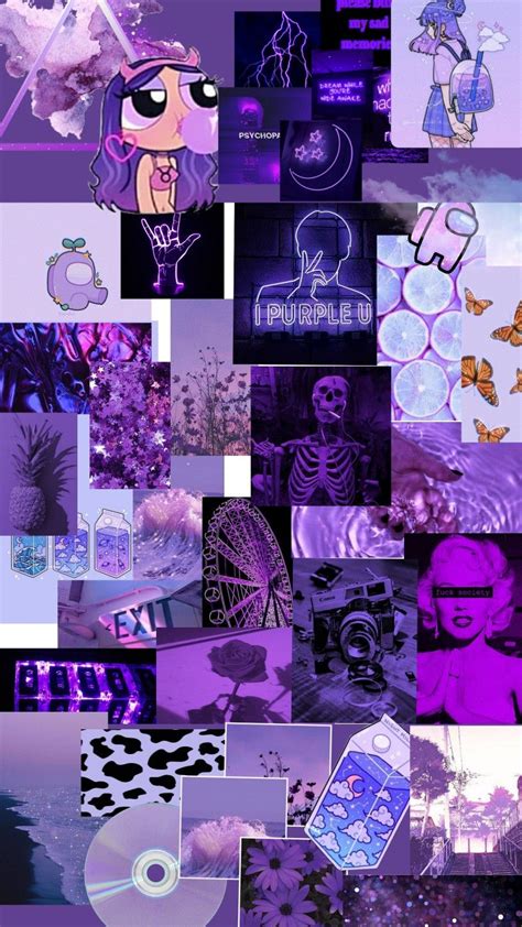 #Fondos #Purple #morado #Collage #Aesthetic #Tumblr | Wallpaper iphone ...