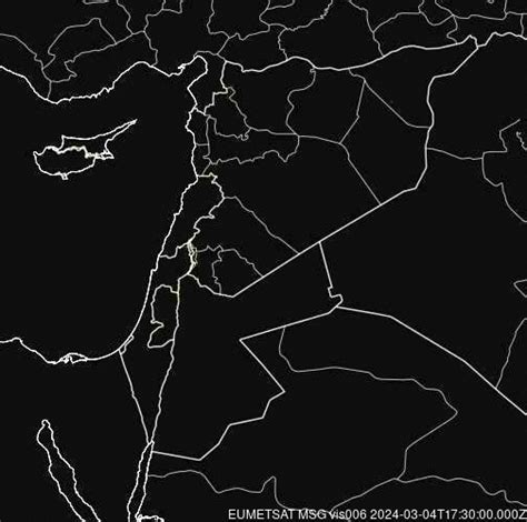 Meteosat - precipitation - Israel, Palestine, Lebanon, Syria, Jordan