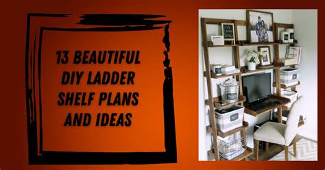 13 Beautiful DIY Ladder Shelf Plans and Ideas