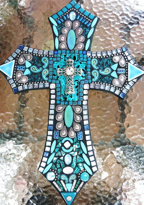 Custom cross created by Tina @ Wise Crackin' Mosaics