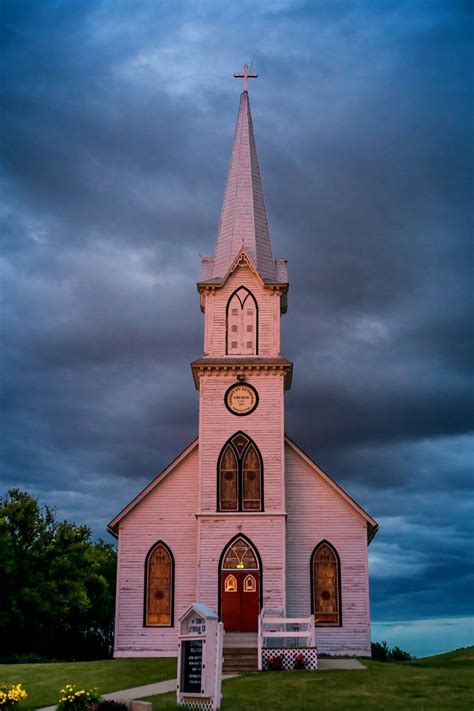 Lutheran Church in Manning, Iowa - late evening | Old country churches ...