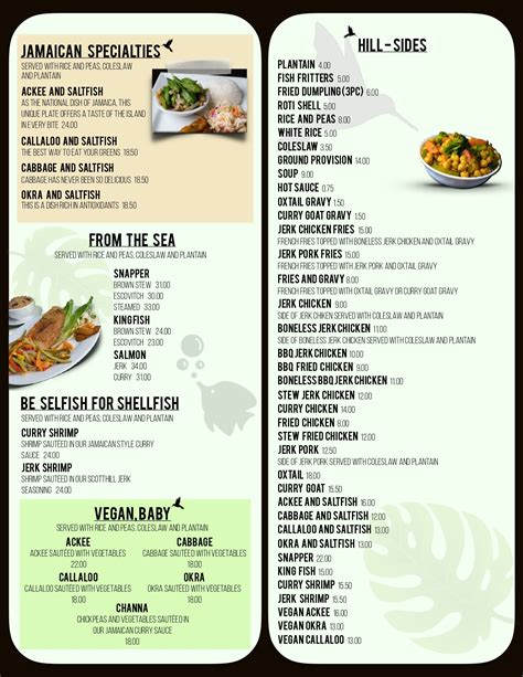 Caribbean, Jamaican Food Menu | Authentic Jamaican Cuisine