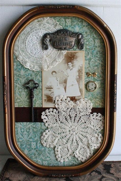 Christmas Gift Box Ideas - oak antique shadow box bubble frame - Could do this with my shadow ...