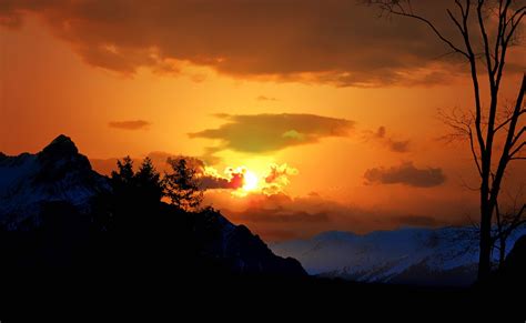 Gambar : pemandangan, awan, matahari terbit, matahari terbenam, sinar matahari, bukit, Fajar ...