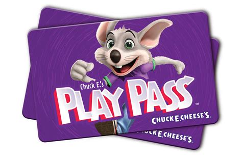 Chuck E Cheese Play Cards - Printable Cards