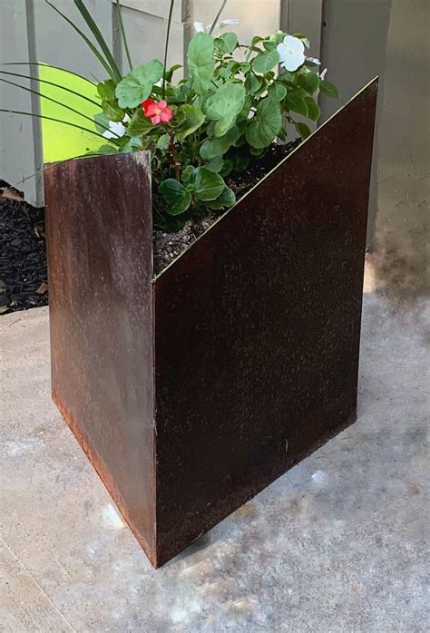 Rustic Metal Planter | Etsy