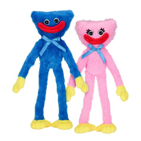 Buy POPPY PLAYTIME - Huggy Wuggy & Kissy Missy Smiling Plush Set (Two 14" Tall Plushies, Series ...