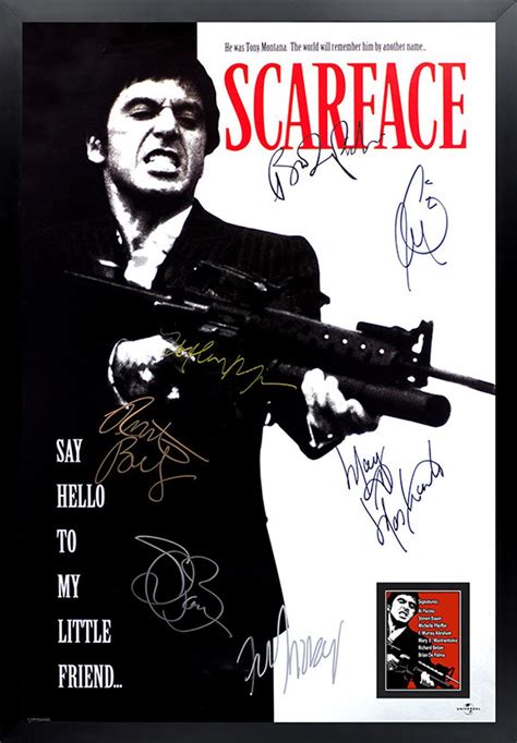 Scarface Signed Movie Poster Framed and Ready to Hang - Etsy