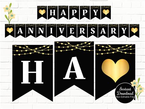 Happy Anniversary Banner Printable | ubicaciondepersonas.cdmx.gob.mx