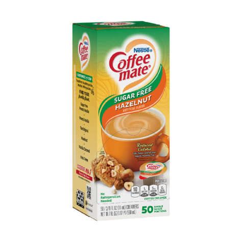 Coffee mate Hazelnut Sugar Free Liquid Creamer Cups, Shelf-Stable, Single Serve, 50 Ct Box, 4 ...