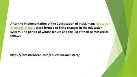 PPT - List of Education Minister of India - Education Minister Of India ...